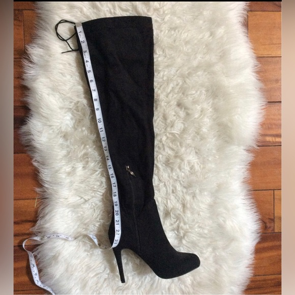 Guess Faux Suede Over the Knee Slouchy Stiletto Boots!!! 9M 🖤🖤 - Picture 4 of 9